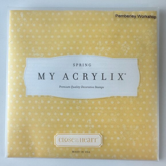 My Acrylix Spring Stamps CTMH Pemberley Workshop c1491 - Picture 2 of 2